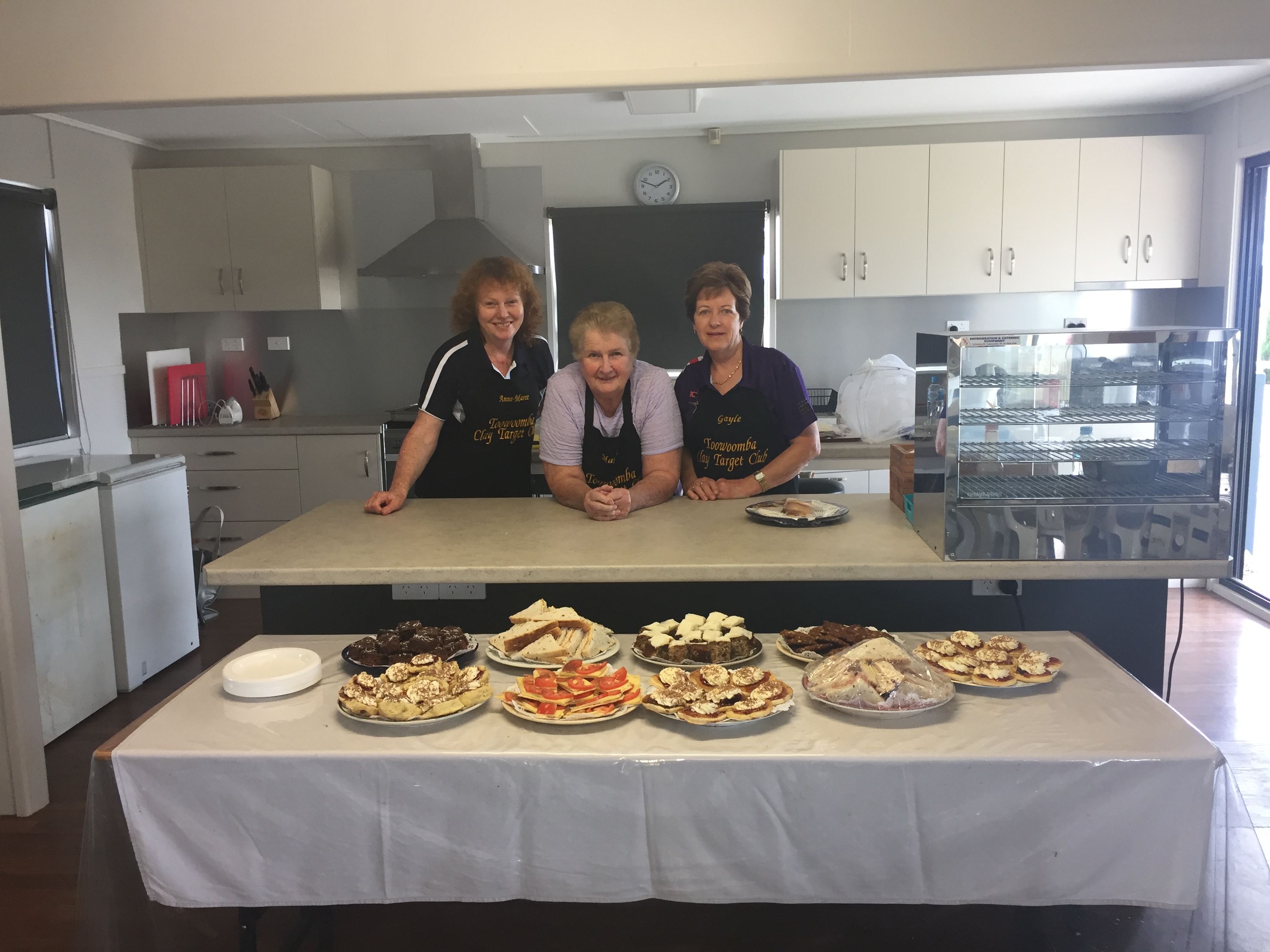 Anne-Maree , Margie and Gayle with Anzac Day Goodies.