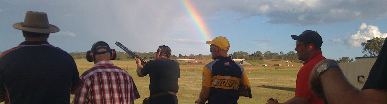 Nigel looking for Gold at the end of the rainbow shoot off.