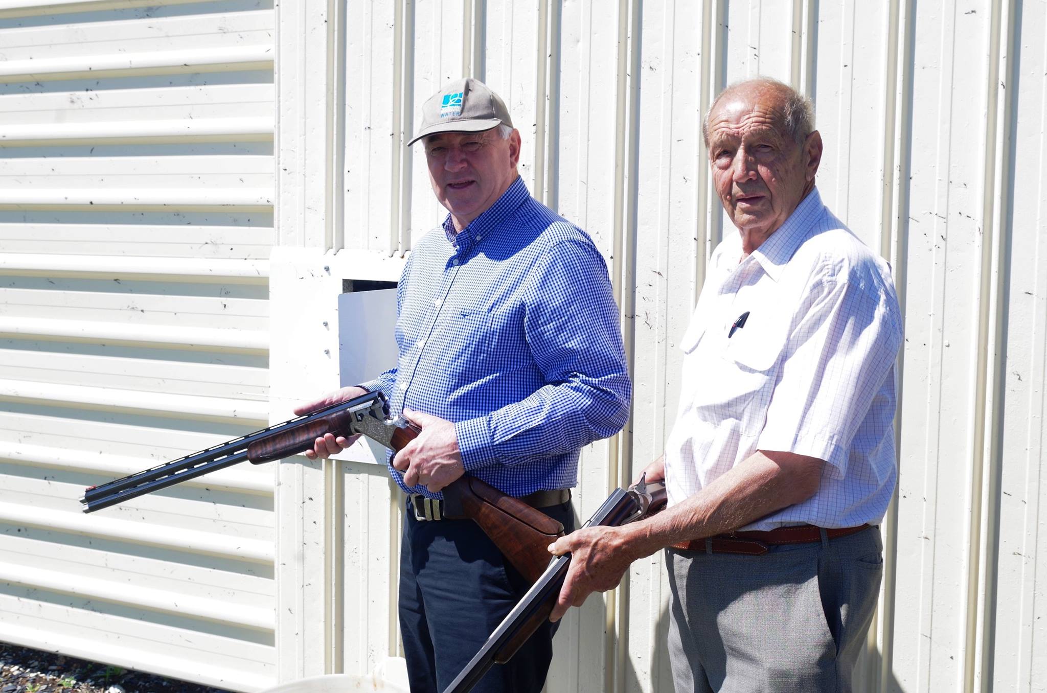 Paul Antony (TRC Mayor) with John - Oldest club member