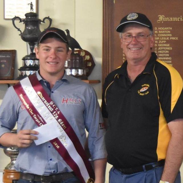 Phil Keller with Antony Ballerino - Winner of State Skeet 2016