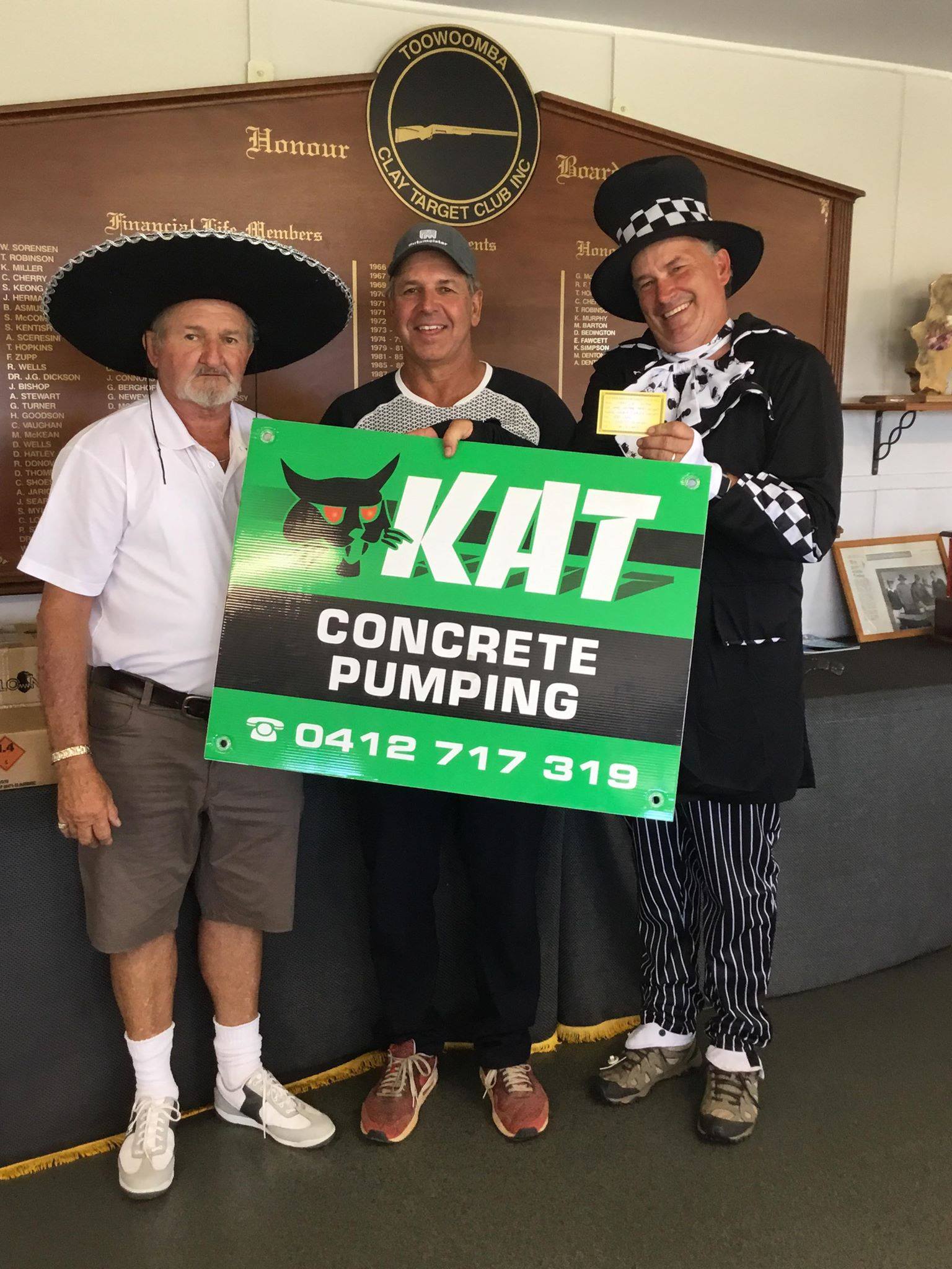 Kat Concrete Pumping - sponsor of Mad Hatter Double along with Laurie Chelepy